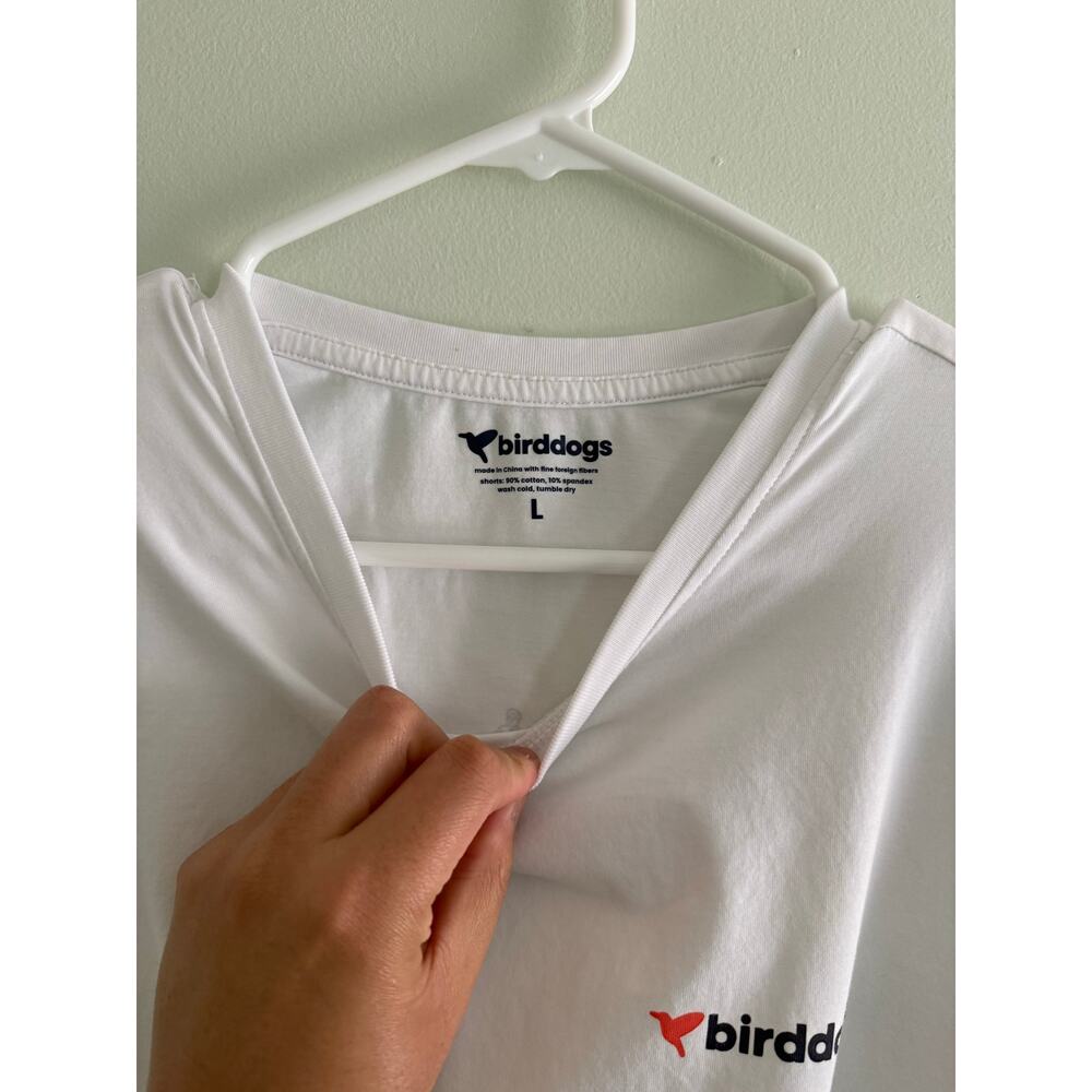 Birddogs | Summer Preppy Men’s White Playground T-Shirt Casual Athlesuire Sz L - Picture 4 of 9